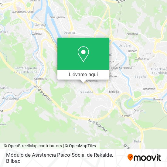 Mapa Módulo de Asistencia Psico-Social de Rekalde