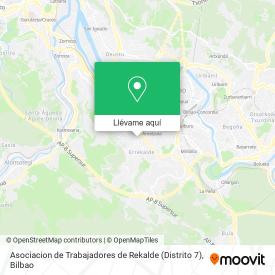 Mapa Asociacion de Trabajadores de Rekalde (Distrito 7)