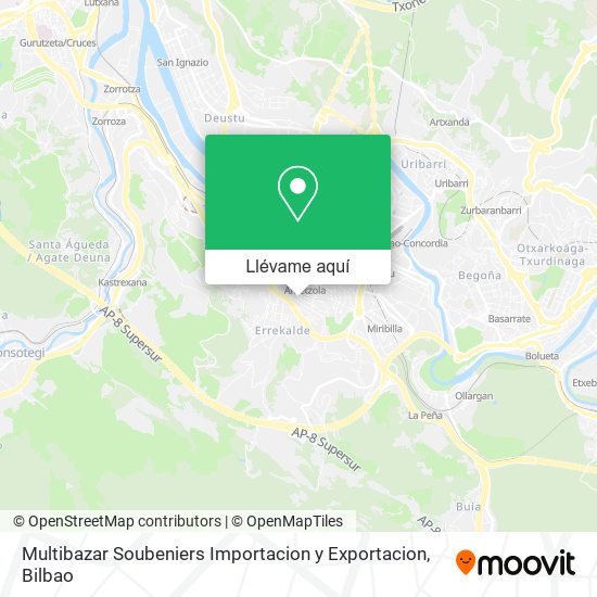 Mapa Multibazar Soubeniers Importacion y Exportacion