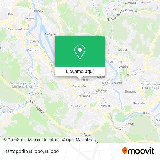 Mapa Ortopedia Bilbao