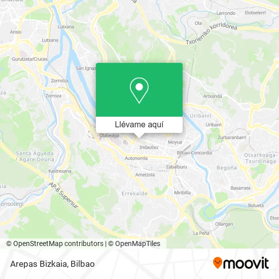 Mapa Arepas Bizkaia