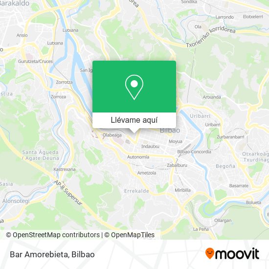 Mapa Bar Amorebieta