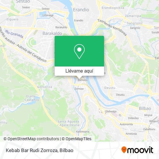 Mapa Kebab Bar Rudi Zorroza
