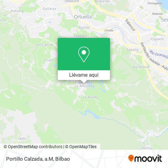 Mapa Portillo Calzada, a.M