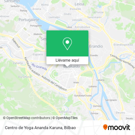 Mapa Centro de Yoga Ananda Karuna
