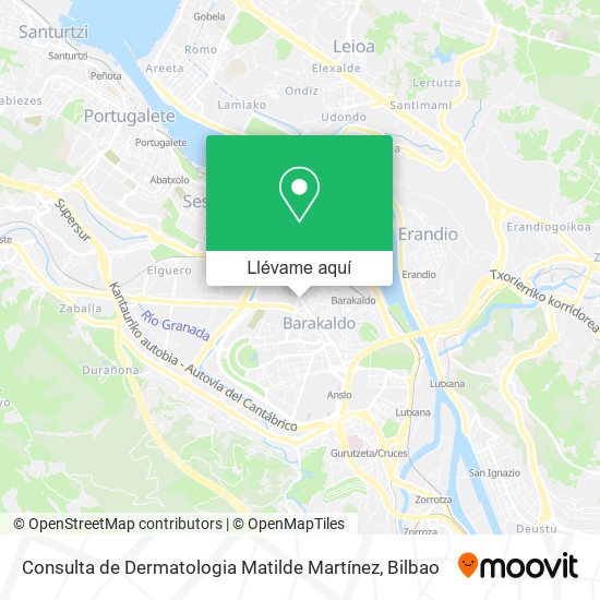 Mapa Consulta de Dermatologia Matilde Martínez