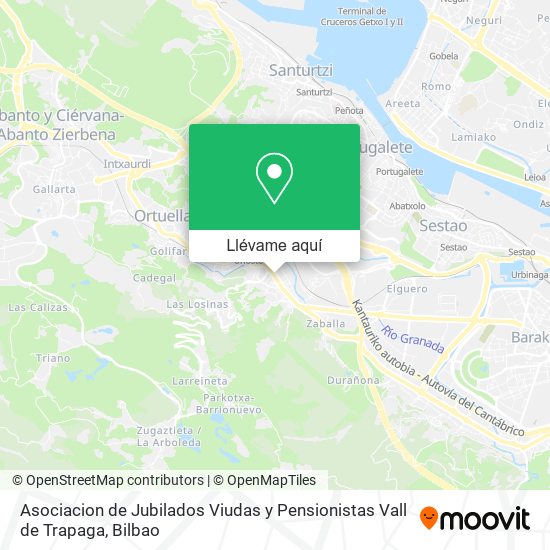 Mapa Asociacion de Jubilados Viudas y Pensionistas Vall de Trapaga