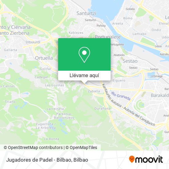 Mapa Jugadores de Padel - Bilbao