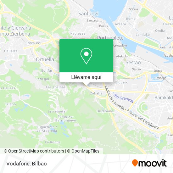 Mapa Vodafone