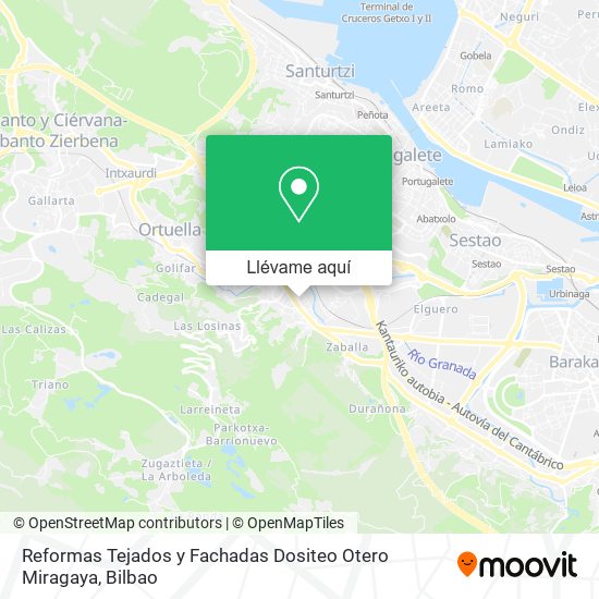 Mapa Reformas Tejados y Fachadas Dositeo Otero Miragaya