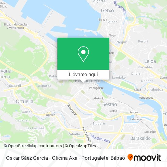 Mapa Oskar Sáez García - Oficina Axa - Portugalete
