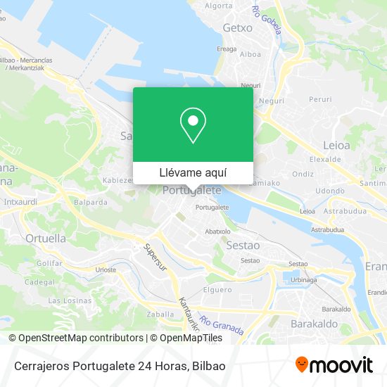 Mapa Cerrajeros Portugalete 24 Horas