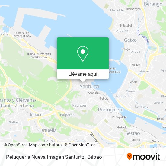 Mapa Peluqueria Nueva Imagen Santurtzi