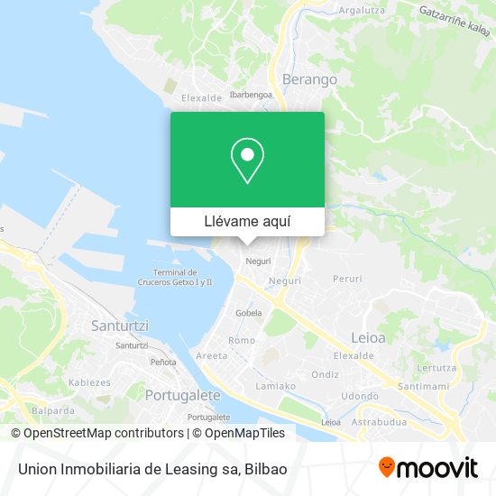 Mapa Union Inmobiliaria de Leasing sa