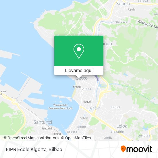 Mapa EIPR École Algorta