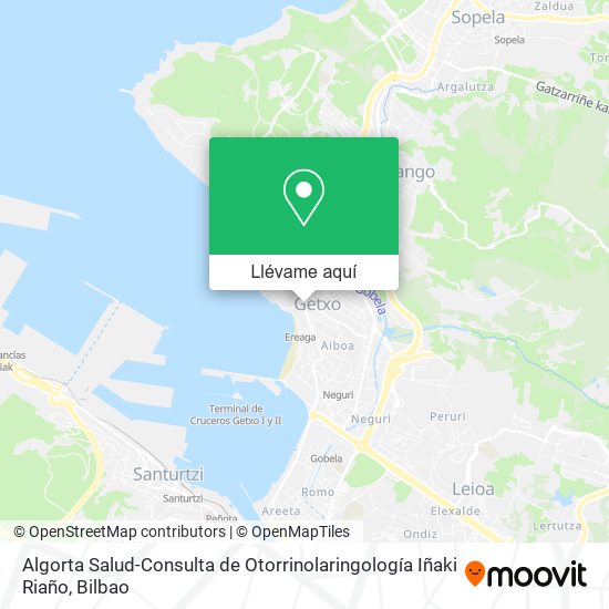 Mapa Algorta Salud-Consulta de Otorrinolaringología Iñaki Riaño