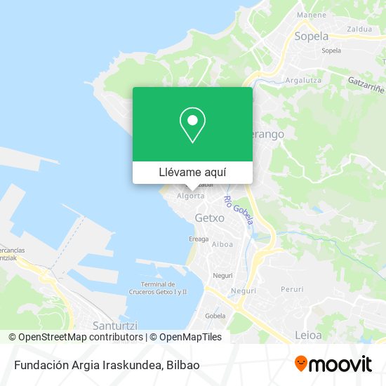 Mapa Fundación Argia Iraskundea