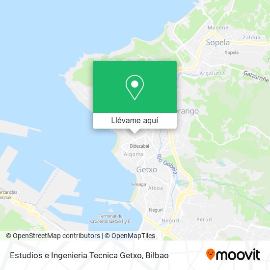 Mapa Estudios e Ingenieria Tecnica Getxo