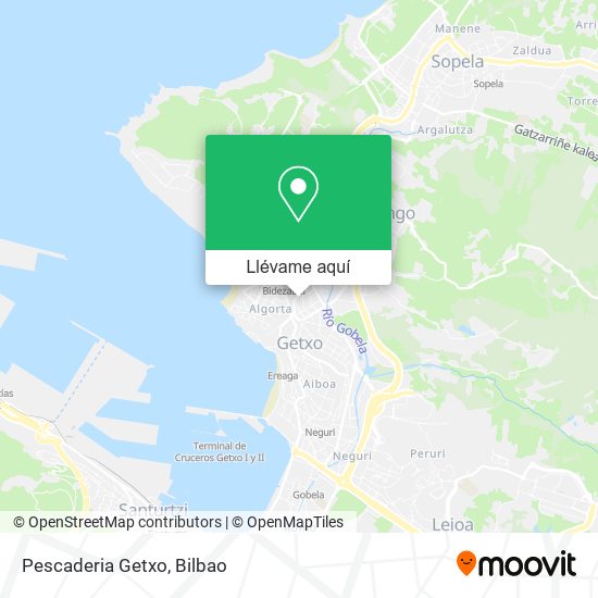 Mapa Pescaderia Getxo
