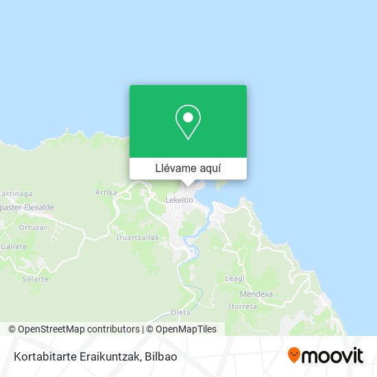 Mapa Kortabitarte Eraikuntzak