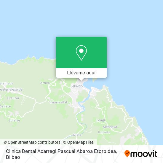 Mapa Clinica Dental Acarregi Pascual Abaroa Etorbidea