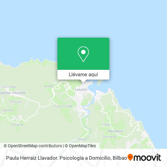 Mapa Paula Herraiz Llavador. Psicología a Domicilio