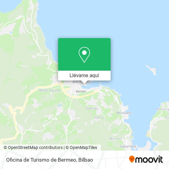 Mapa Oficina de Turismo de Bermeo