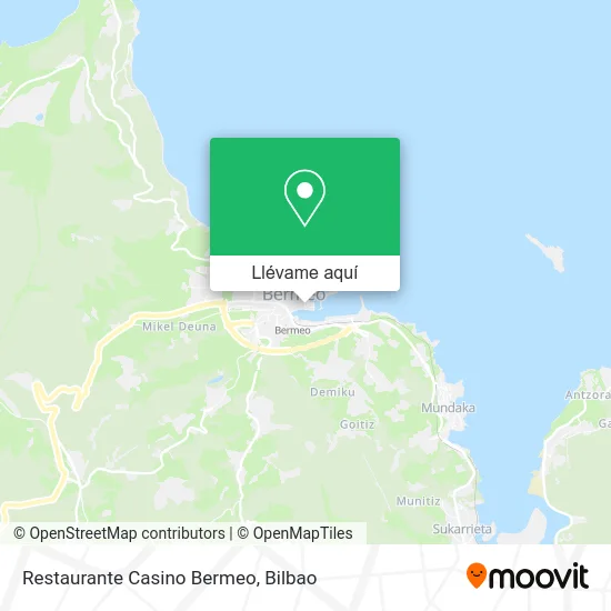 Mapa Restaurante Casino Bermeo