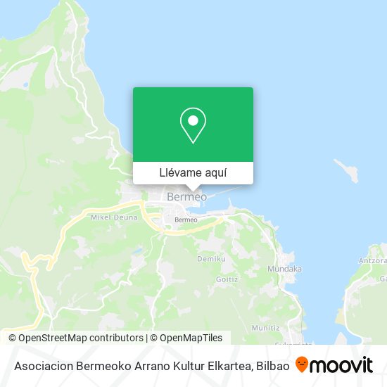 Mapa Asociacion Bermeoko Arrano Kultur Elkartea