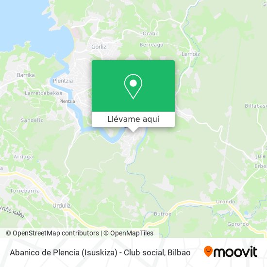 Mapa Abanico de Plencia (Isuskiza) - Club social