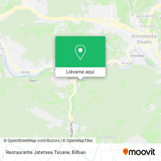 Mapa Restaurante Jatetxea Txoane