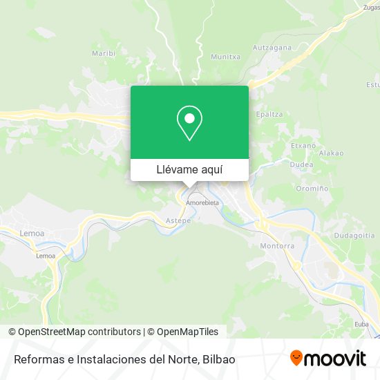 Mapa Reformas e Instalaciones del Norte