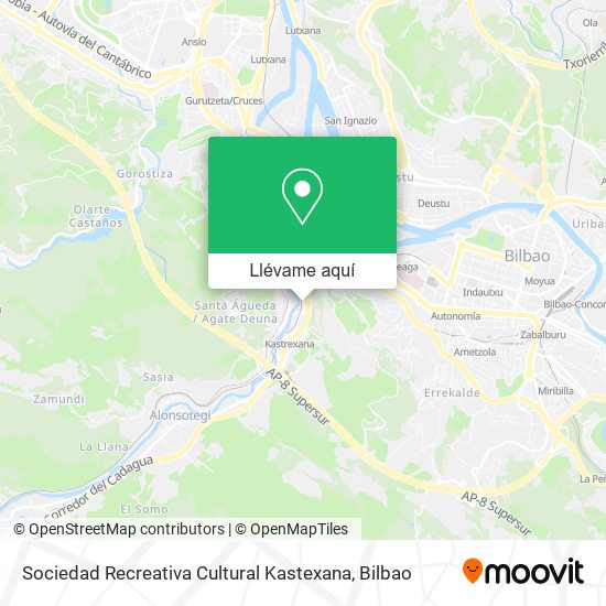 Mapa Sociedad Recreativa Cultural Kastexana
