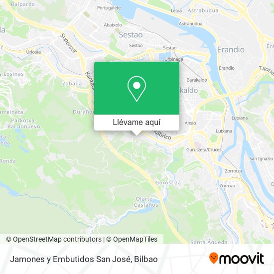 Mapa Jamones y Embutidos San José
