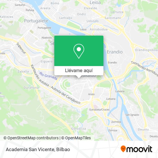 Mapa Academia San Vicente