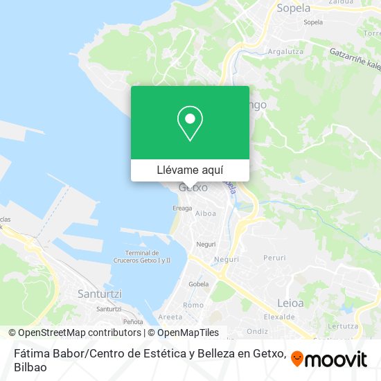 Mapa Fátima Babor / Centro de Estética y Belleza en Getxo