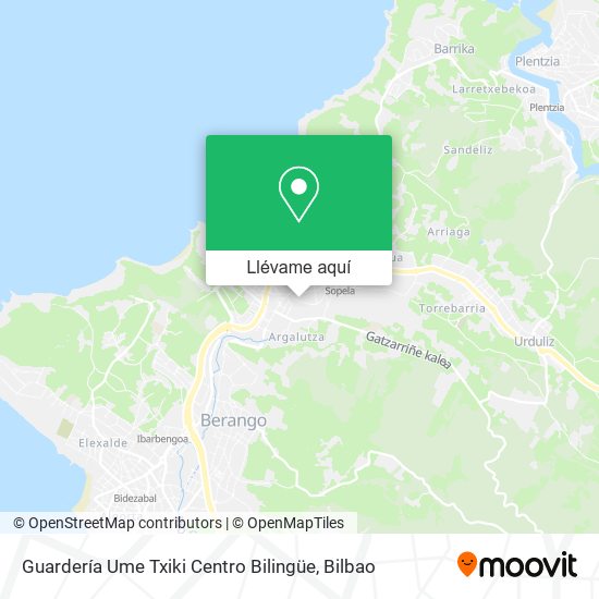 Mapa Guardería Ume Txiki Centro Bilingüe