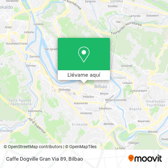 Mapa Caffe Dogville Gran Via 89