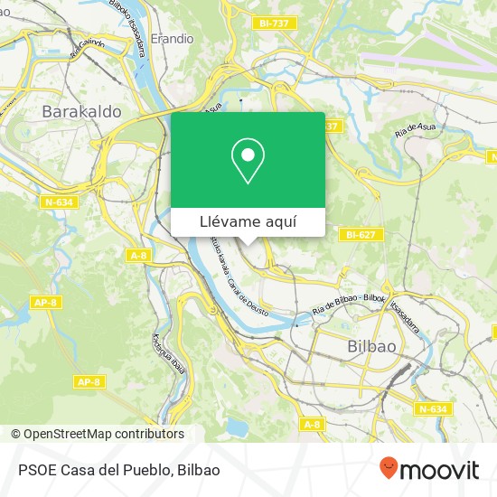 Mapa PSOE Casa del Pueblo