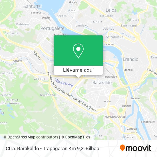 Mapa Ctra. Barakaldo - Trapagaran Km 9,2