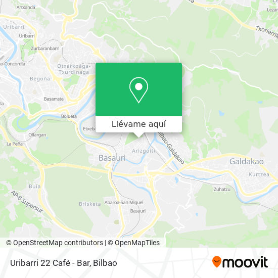 Mapa Uribarri 22 Café - Bar