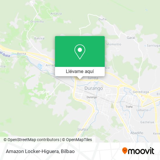 Mapa Amazon Locker-Higuera