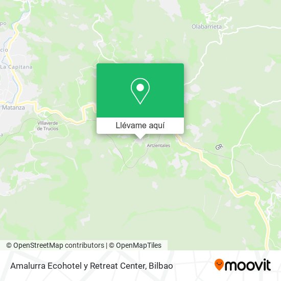 Mapa Amalurra Ecohotel y Retreat Center