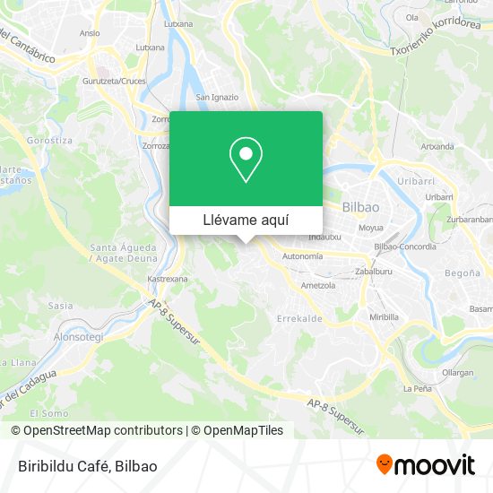 Mapa Biribildu Café