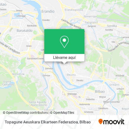 Mapa Topagune Aeuskara Elkarteen Federazioa