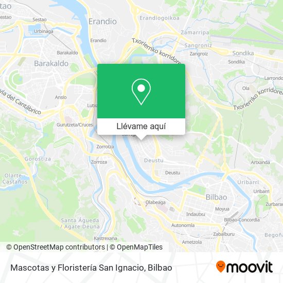 Mapa Mascotas y Floristería San Ignacio