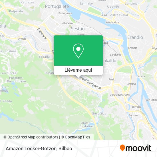 Mapa Amazon Locker-Gotzon