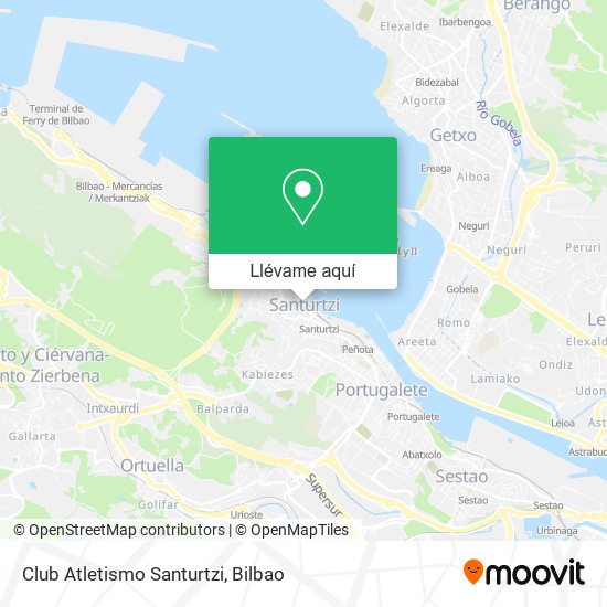 Mapa Club Atletismo Santurtzi