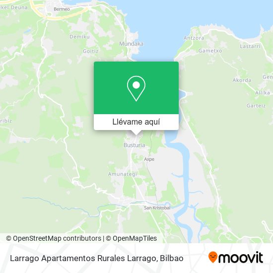 Mapa Larrago Apartamentos Rurales Larrago