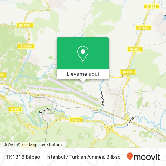 Mapa TK1318 Bilbao — Istanbul / Turkish Airlines